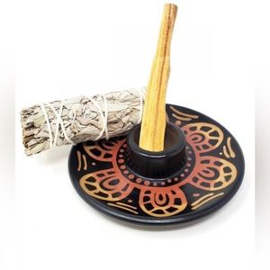 Artisan Made - Peruvian Ceramic Burner Handmade 5" D